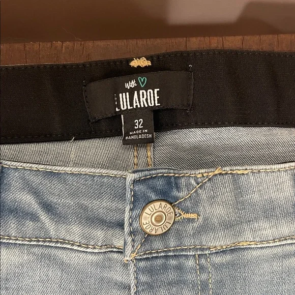 NWT LuLaRoe jeans, high rise slim straight size 32 - Picture 5 of 6